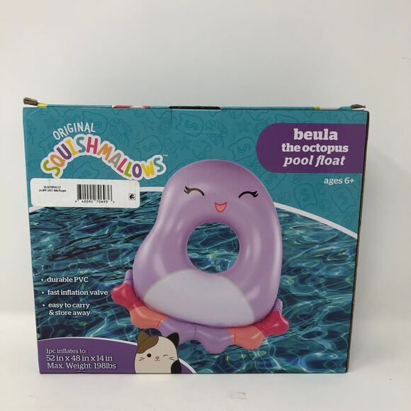 BigMouth x Squishmallows Original Large Inflatable Pool Float New in Box NIB - Picture 2 of 4